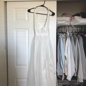 Elegant White Evening Gown